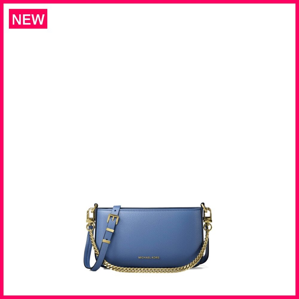 Small Convertible Crossbody Bag, Pebbled Leather, Roomier Than Looks